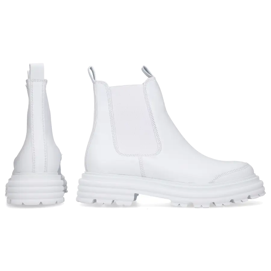 305 SOBE - Chelsea Boots ELAINE Kalbsleder - weiß