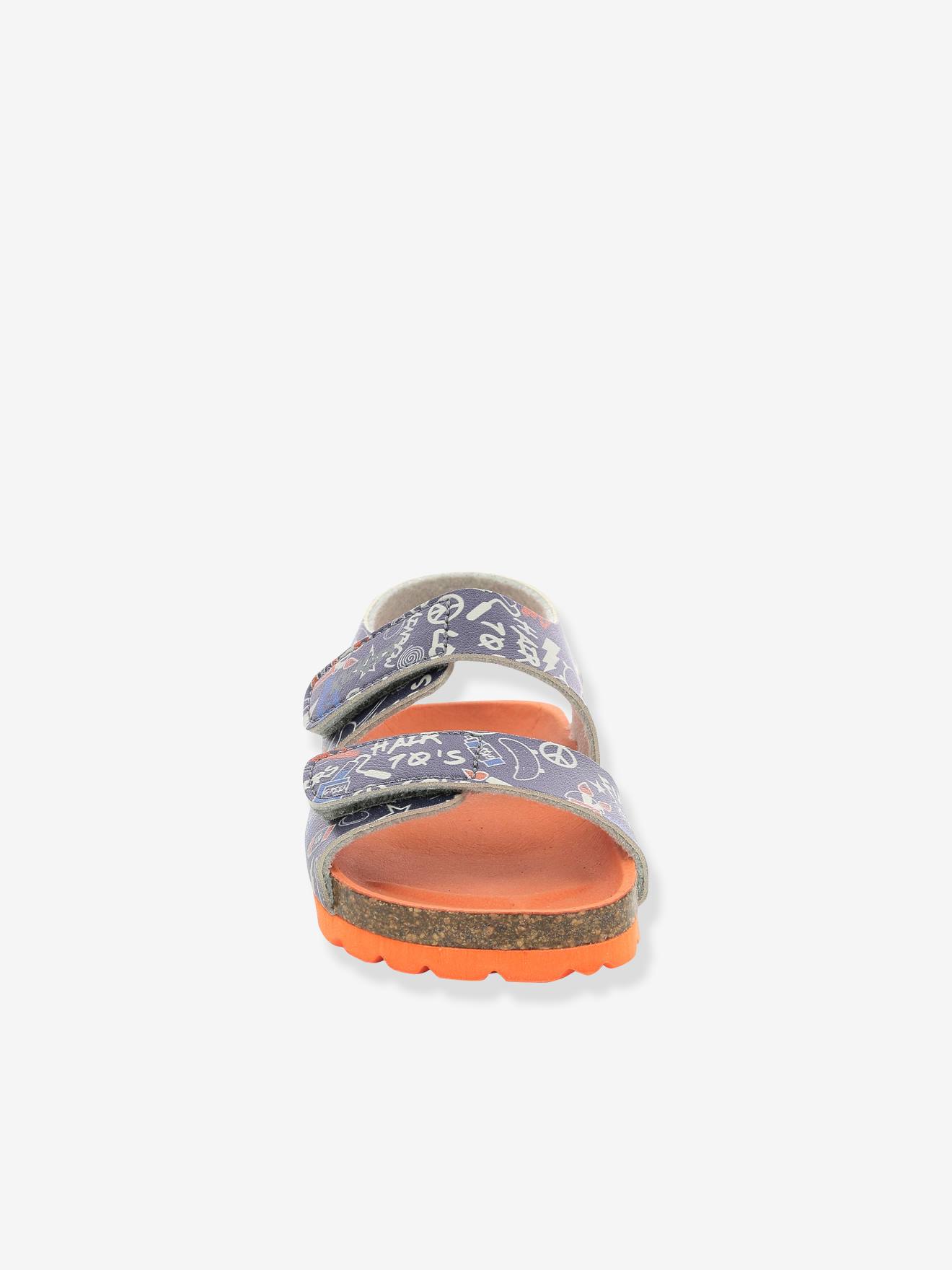 Kickers Jungen Sandalen SUMMERKRO SUMMERKICK KICKERS - marine bedruckt
