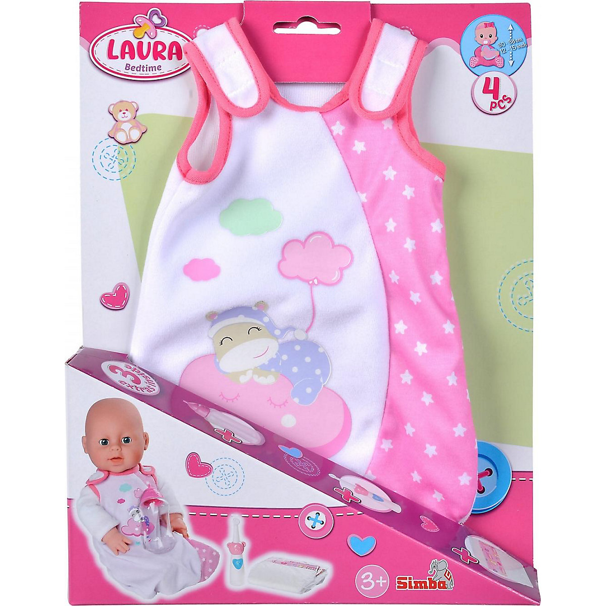 Laura Gute Nacht Zubehör, für 30-38 cm Puppen