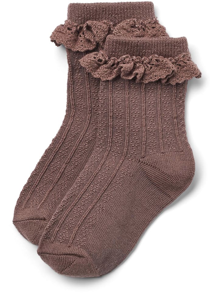 Wheat Woll-Socken in Hellbraun günstig kaufen