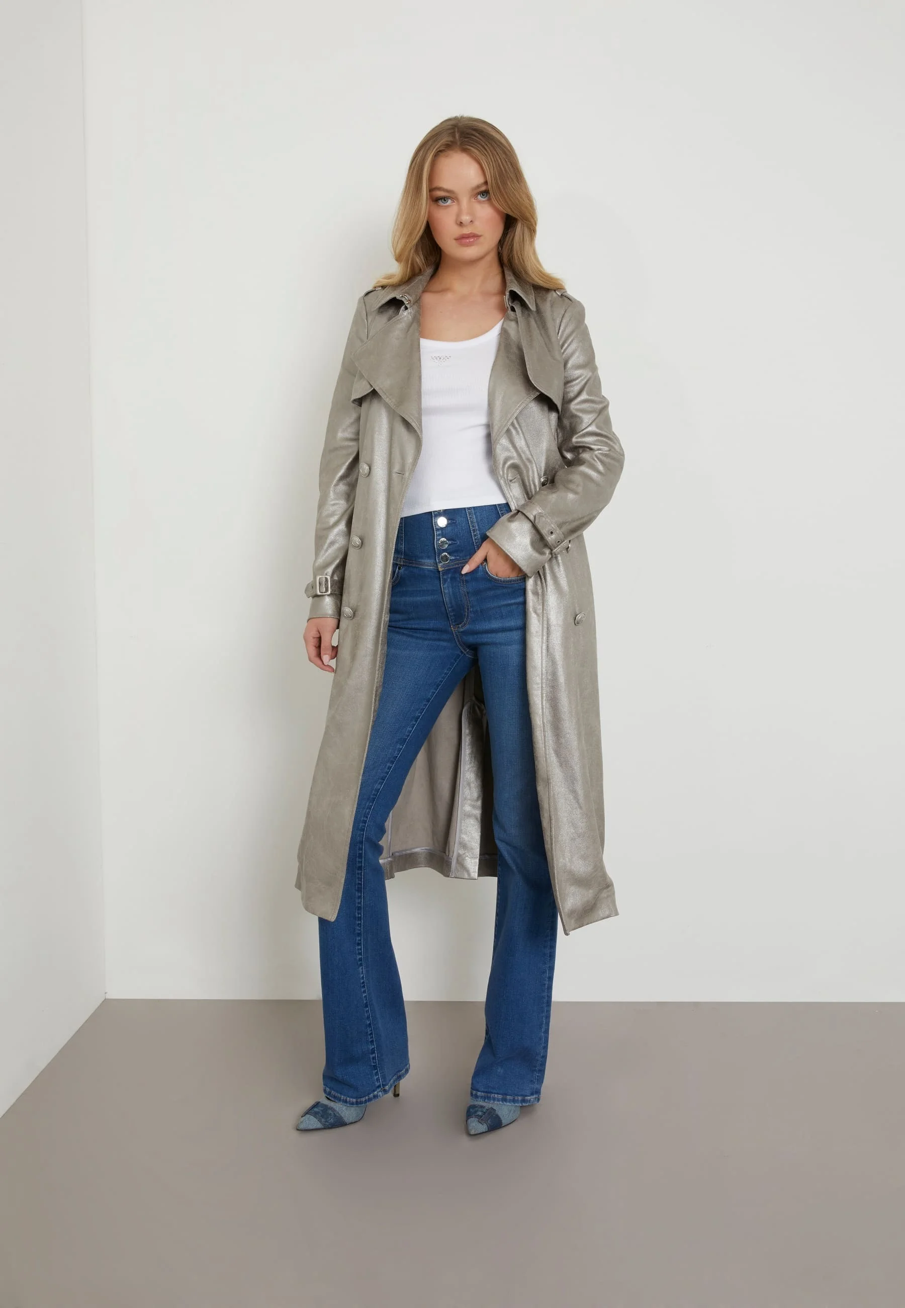 Guess METALLIC - Gabardina