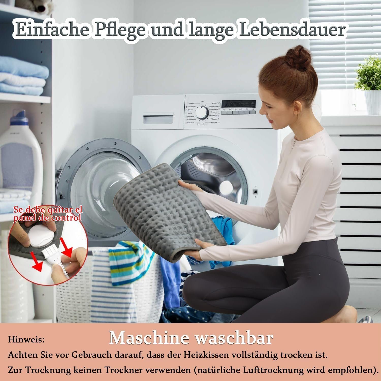 IBETTER Heizkissen Heizdecke, Wärmedecke, 6 Heizstufen, maschinenwaschbar, mit Abschaltautomatik Elektrische