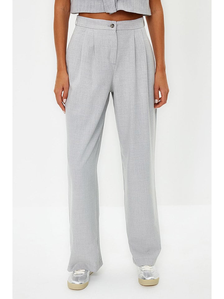 trendyol Marlenehose in Grau günstig kaufen