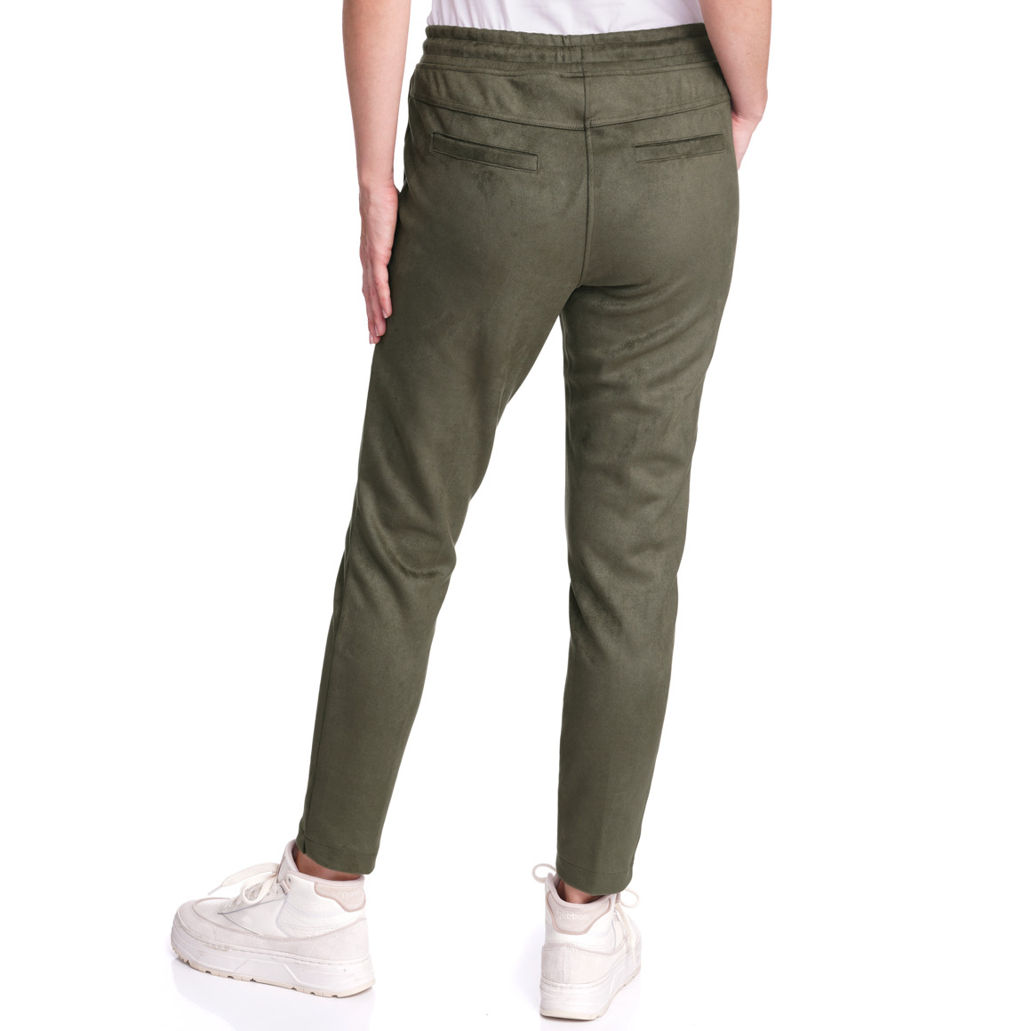 Damen Jogpants in Velours-Optik