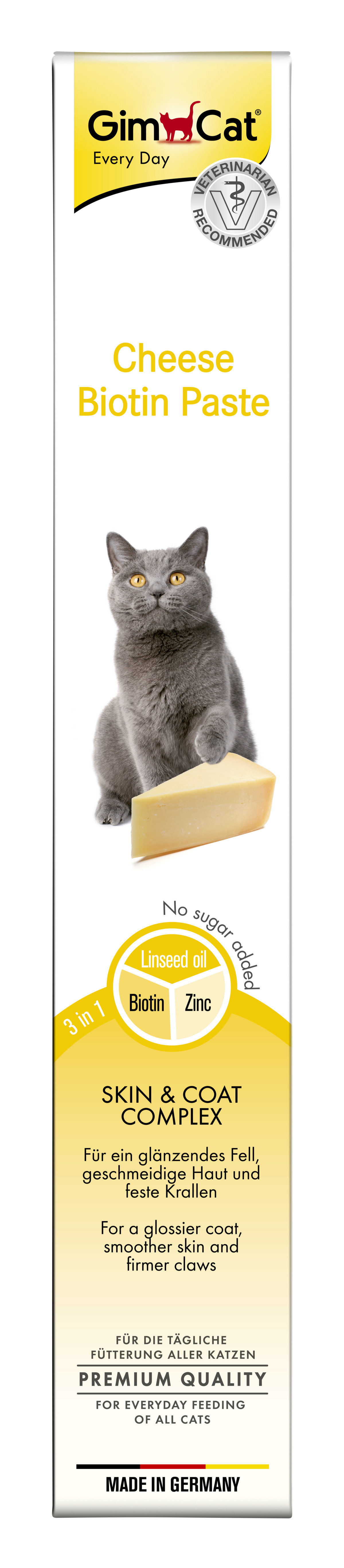 GimCat Ergänzungsfutter & Aufzucht GimCat Käse Biotin Katzenpaste 100g