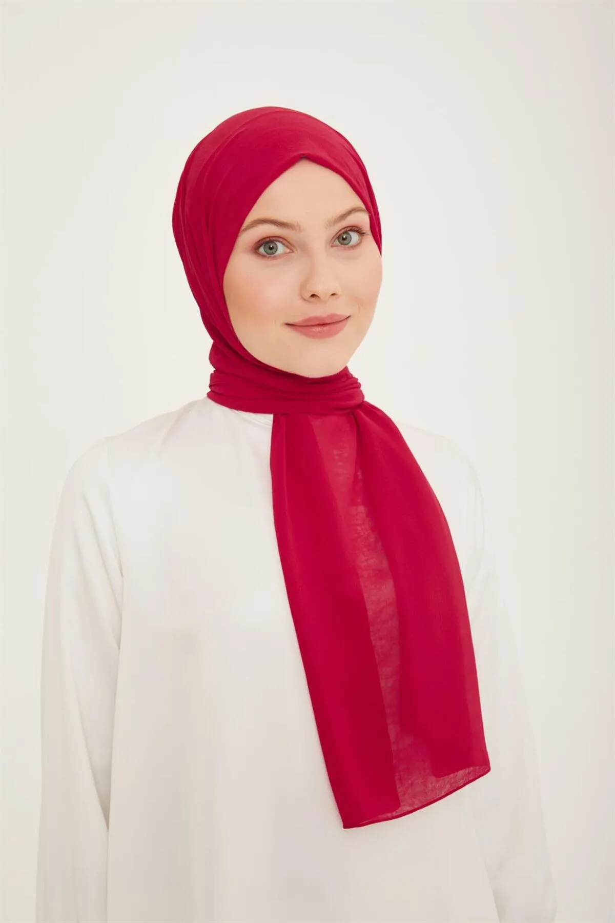 Armine  Trend Crinkle-Chiffon-Schal – Atskrn-07 – Rot