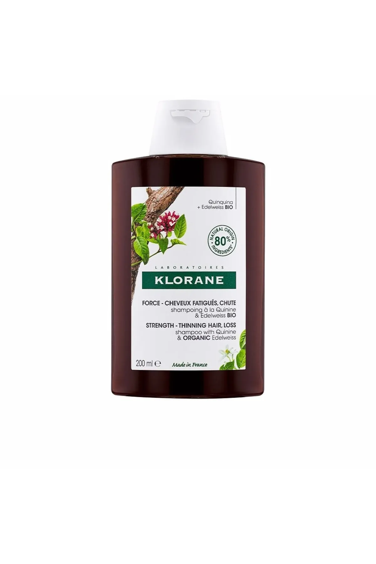 Klorane  A La Quinina Y Edelweiss Bio Shampoo Gegen Haarausfall Klorane 200 ml