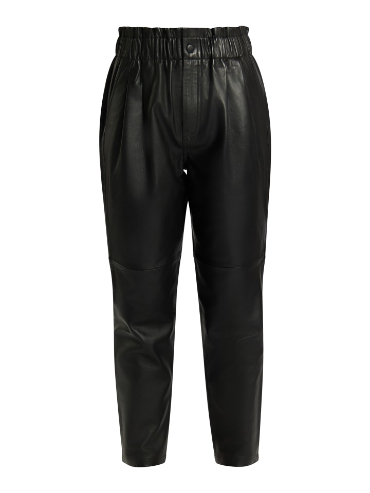 DreiMaster Vintage Lederhose in Schwarz günstig kaufen
