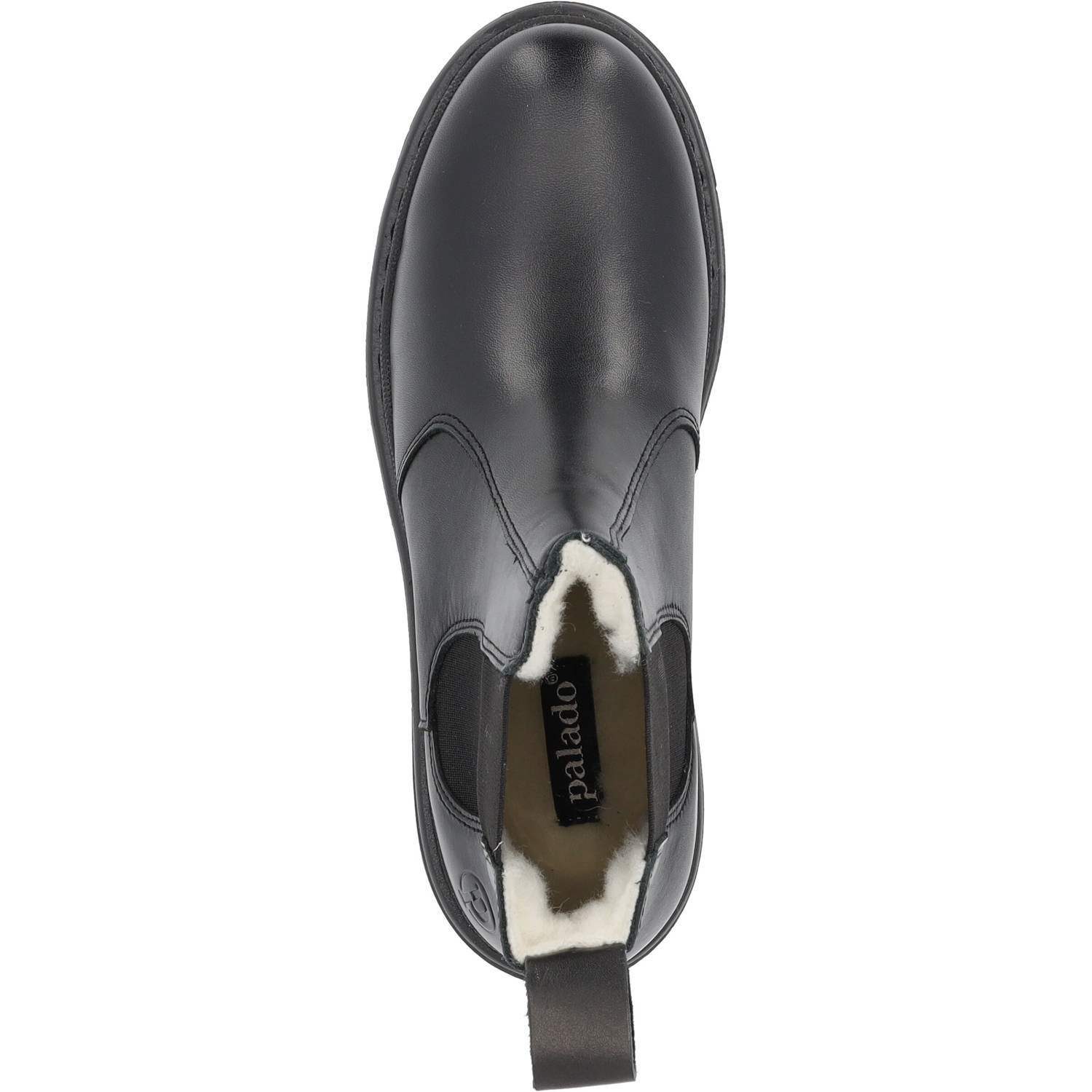 Palado Alicudi, Chelsea Boots, Damen, Schwarz Glanz
