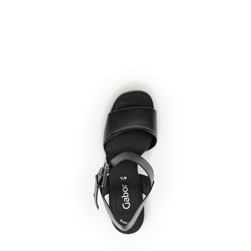 Gabor fashion Plateau Sandale schwarz