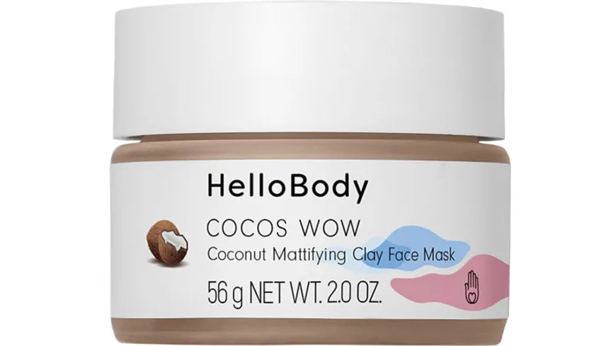 HelloBody Gesichtsmaske Cocos Wow Pink Clay 50 ml