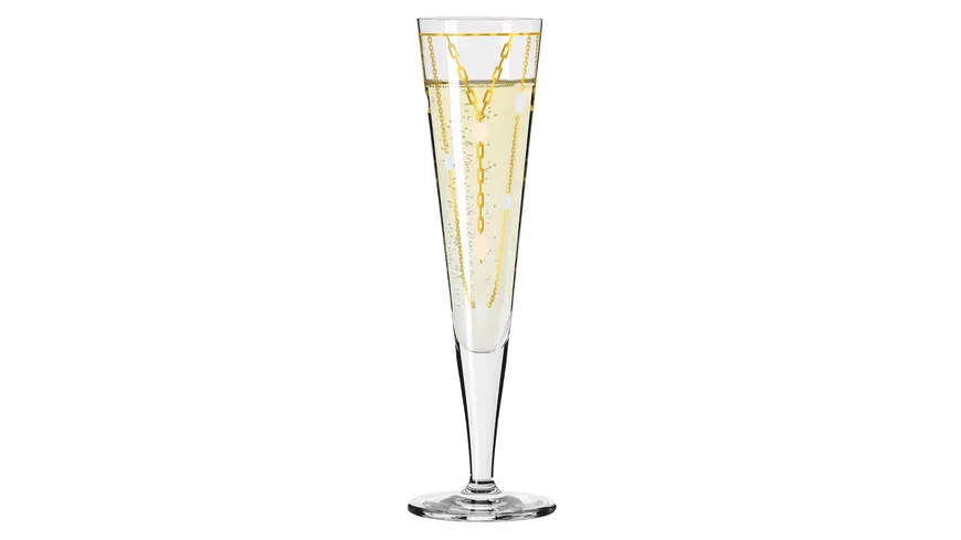 RITZENHOFF Champagnerglas Goldnacht  #39 von Nathalie Jean F24 Gold, Weiß, Rosa