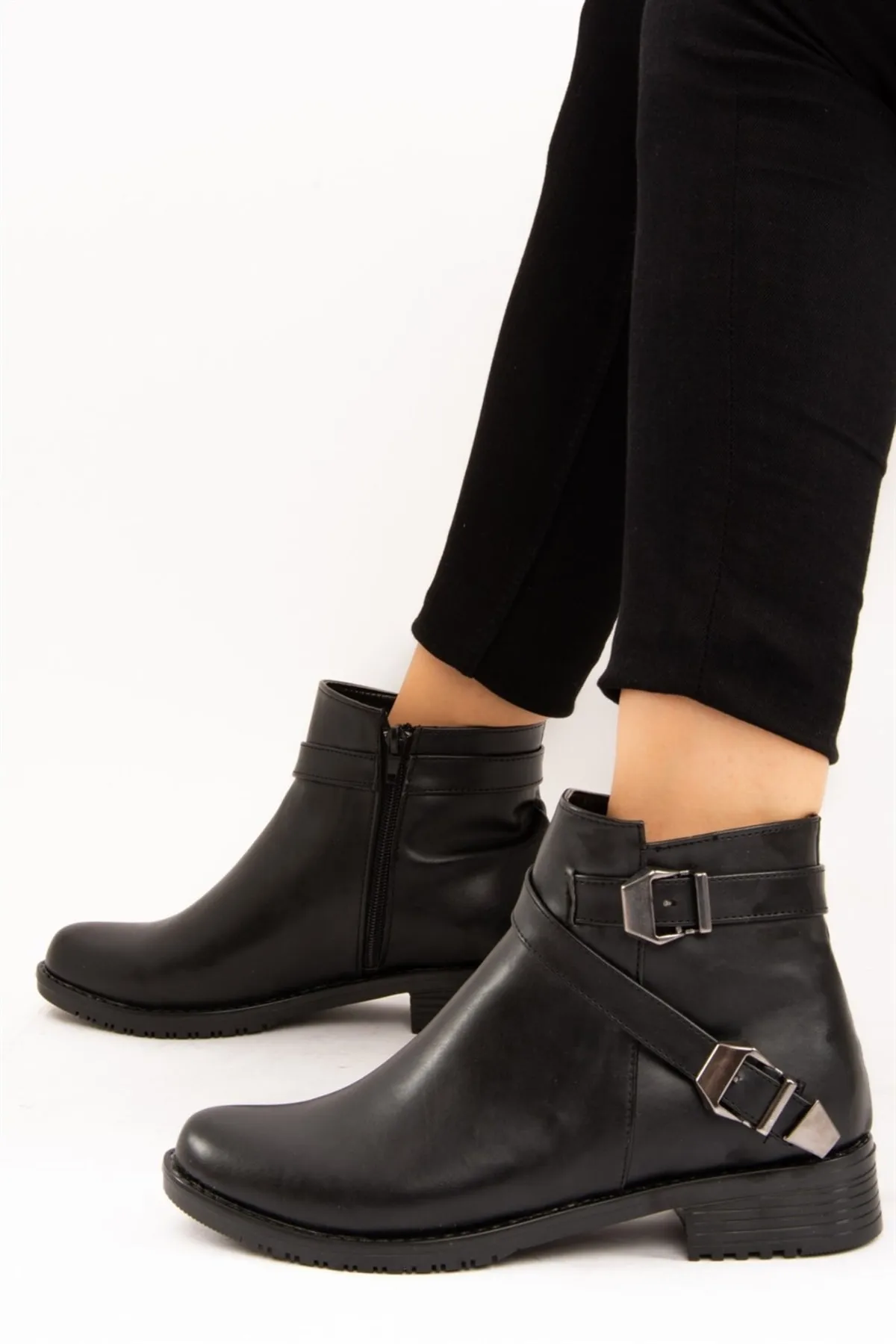Fox Shoes  Schwarze Damenstiefel A726193409