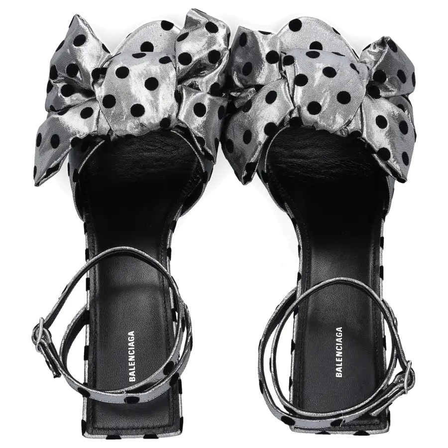Balenciaga - Sandalen KNIFE BOW SANDAL Materialmix - silber