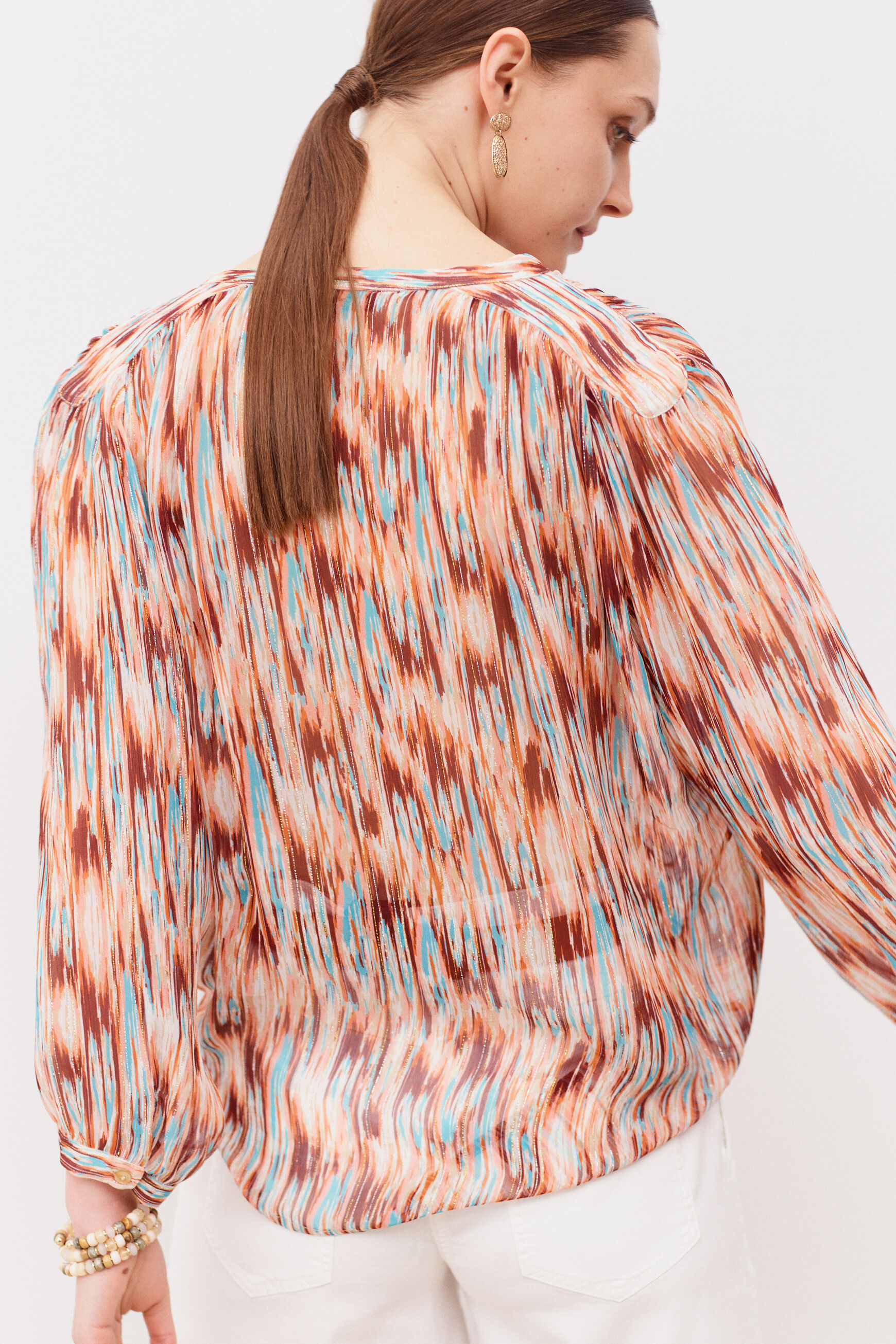 chemisier monica orange femme