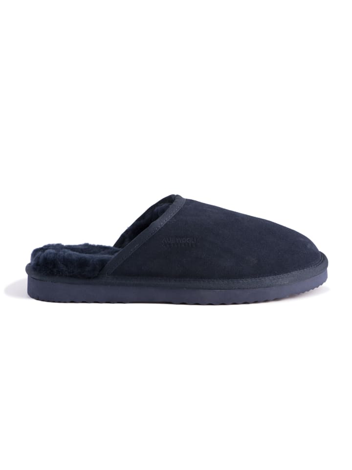 Aus Wooli Slipper Manly in Navy günstig kaufen 40/41