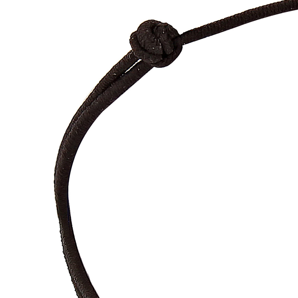 Elli Elli Bracelet Femmes Symbole Infinité Élastique Noir en Argent Sterling 925 Bracelet