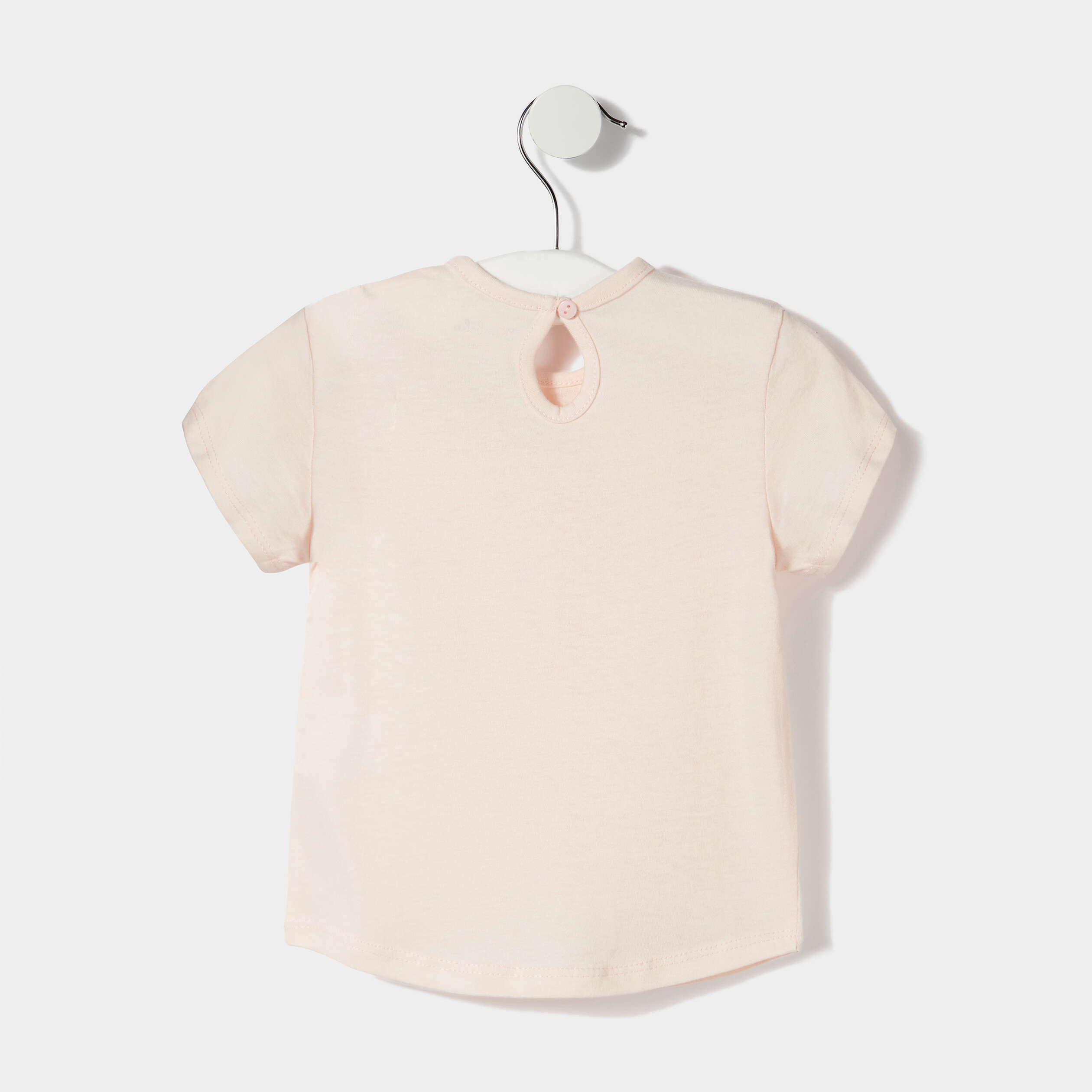 T-shirt manches courtes rose clair bébé fille | La Halle