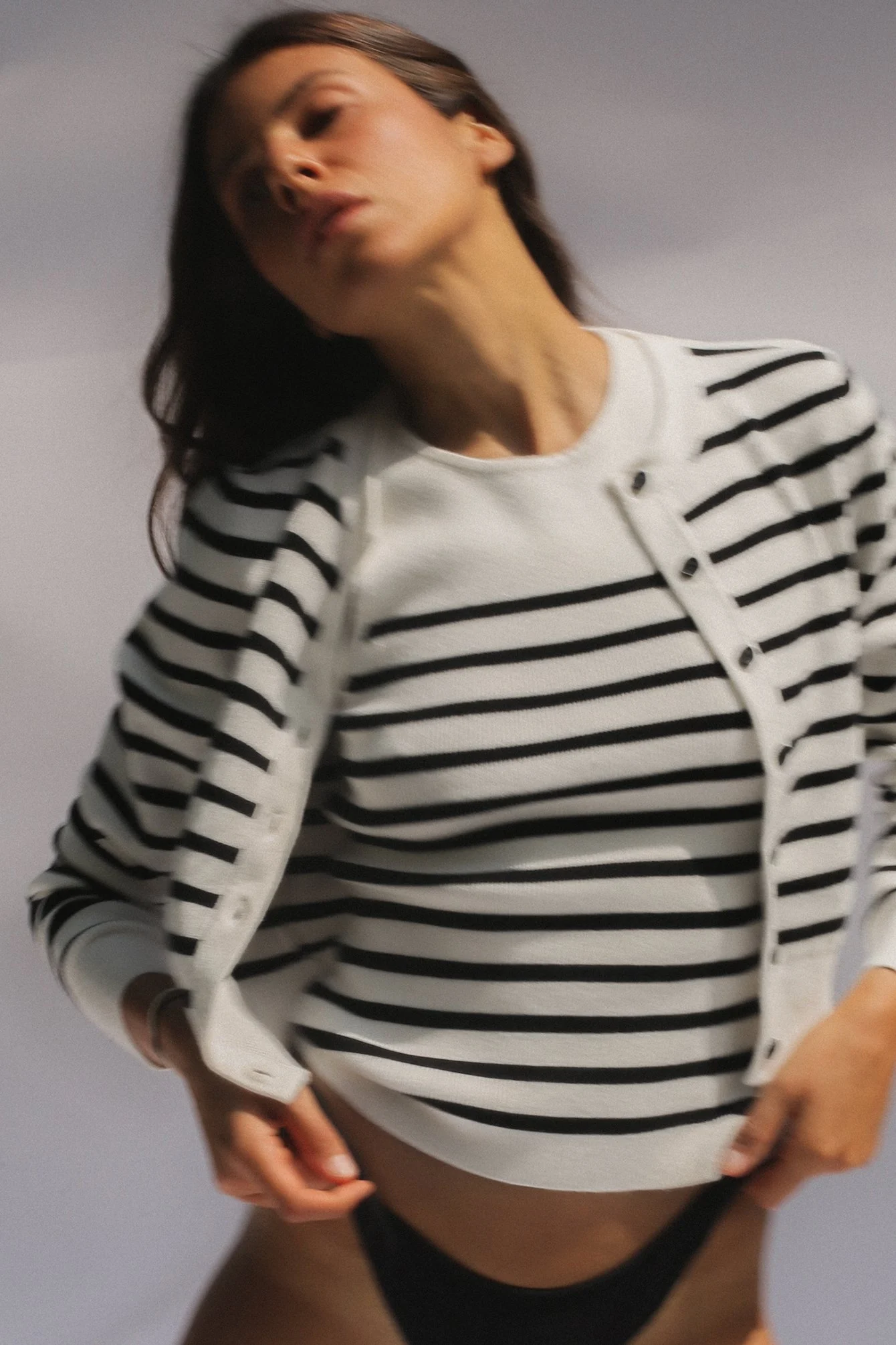 Gestreiftes Stricktop
