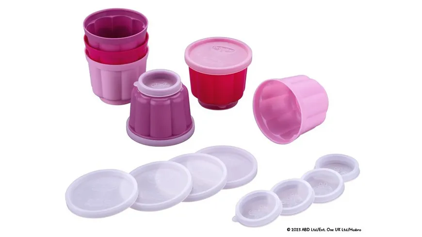 Dr.Oetker Puddingförmchen 6er Set rot, rosa, violett
