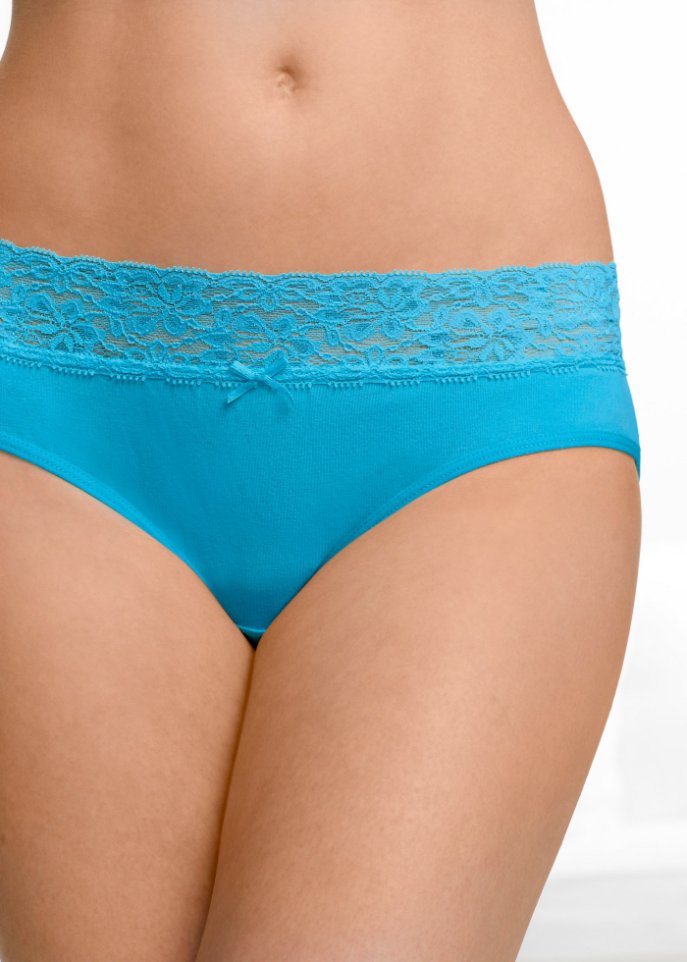 Slip mit Spitze (5er Pack)