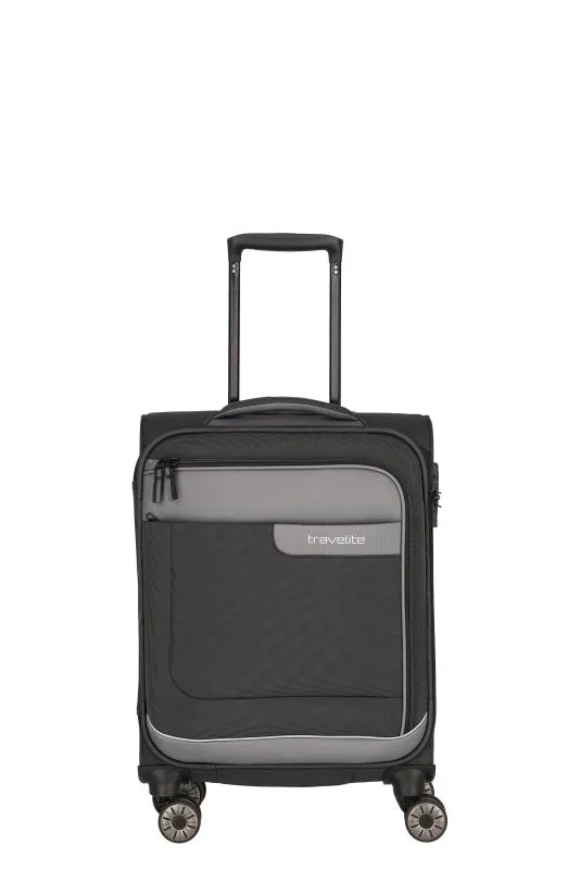 Travelite VIIA Kofferset 4 Rollen Größe L\/M\/S + Reisetasche - Schiefer