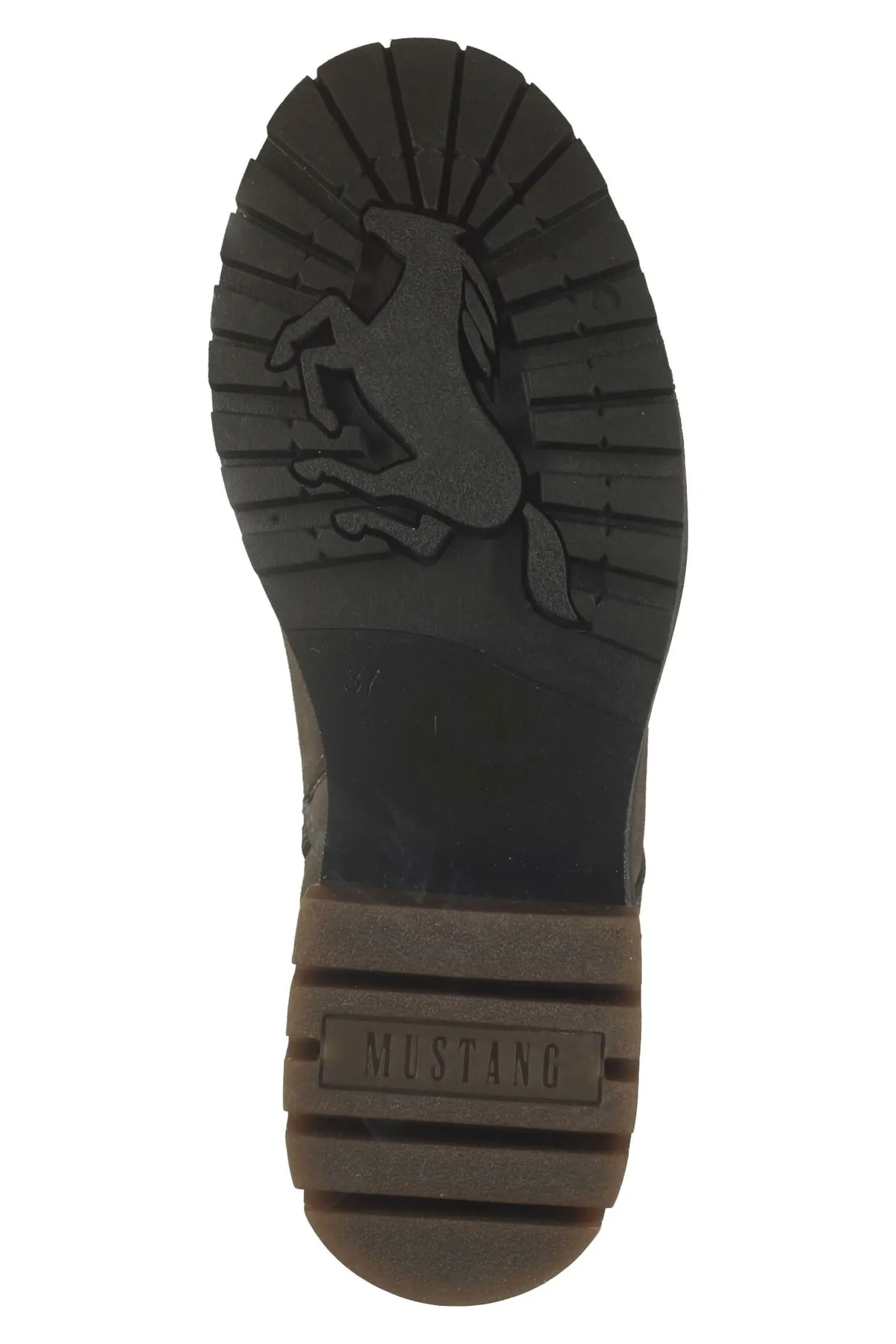 Mustang  Stiefelette - Grau - Blockabsatz