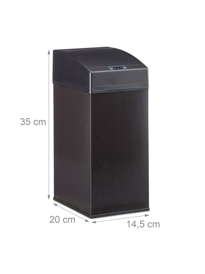 relaxdays Sensor Mülleimer in Schwarz - 7 l günstig kaufen onesize