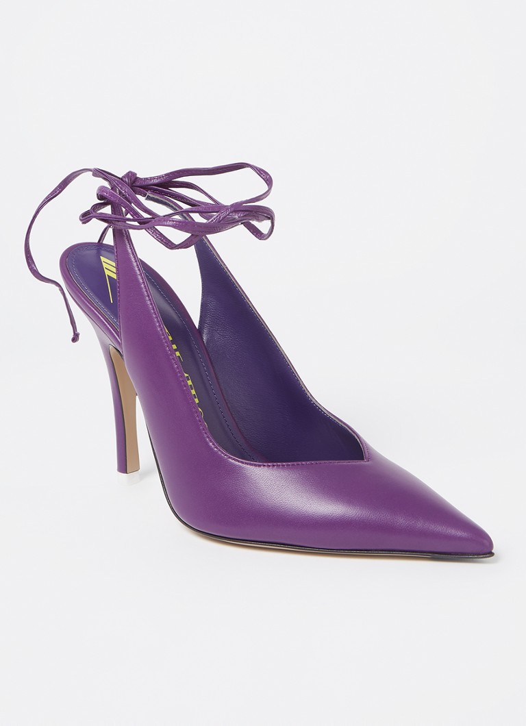 Tocuri cu slingback din piele Attico Venus