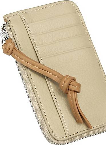 Marc O'Polo Zipper-Börse aus feingenarbtem Rindleder