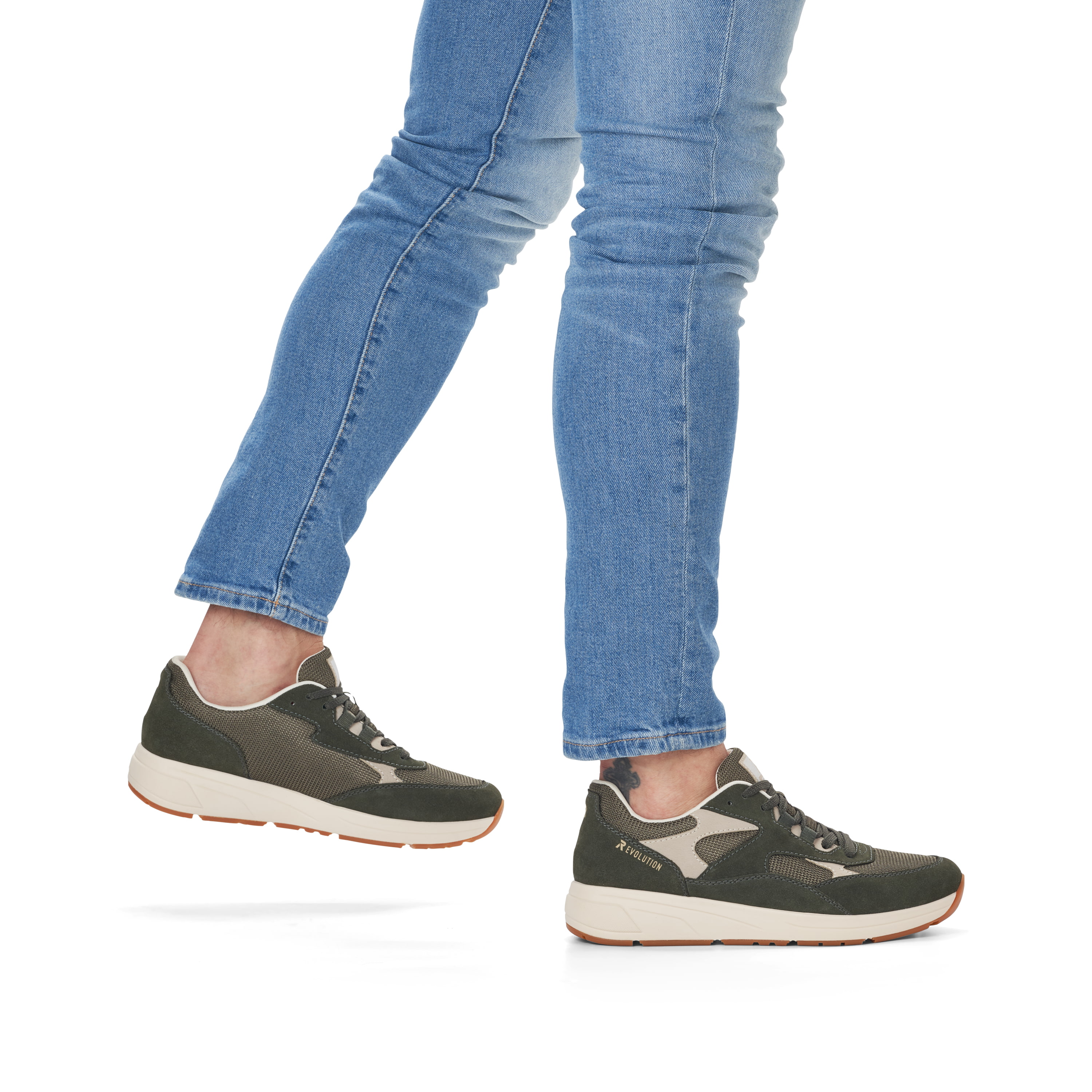 Rieker Herren Sneaker Low army green