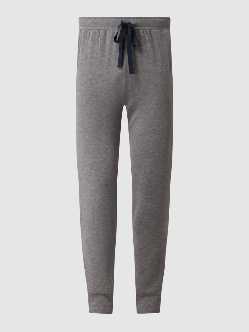 Lounge-Hose mit Stretch-Anteil in mittelgrau meliert