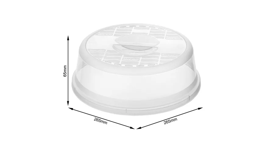 rotho Basic Mikrowellenabdeckhaube, Ø 26,5 cm