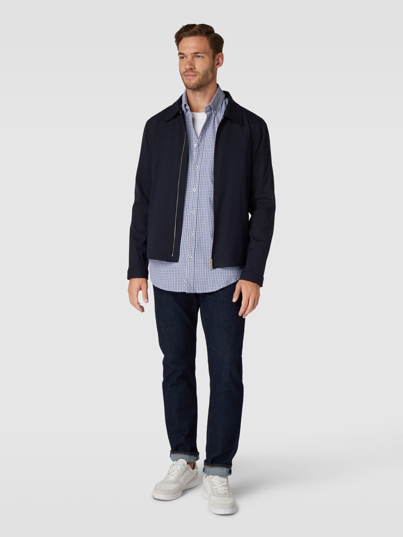 Regular Fit Freizeithemd mit Button-Down-Kragen in kirschrot