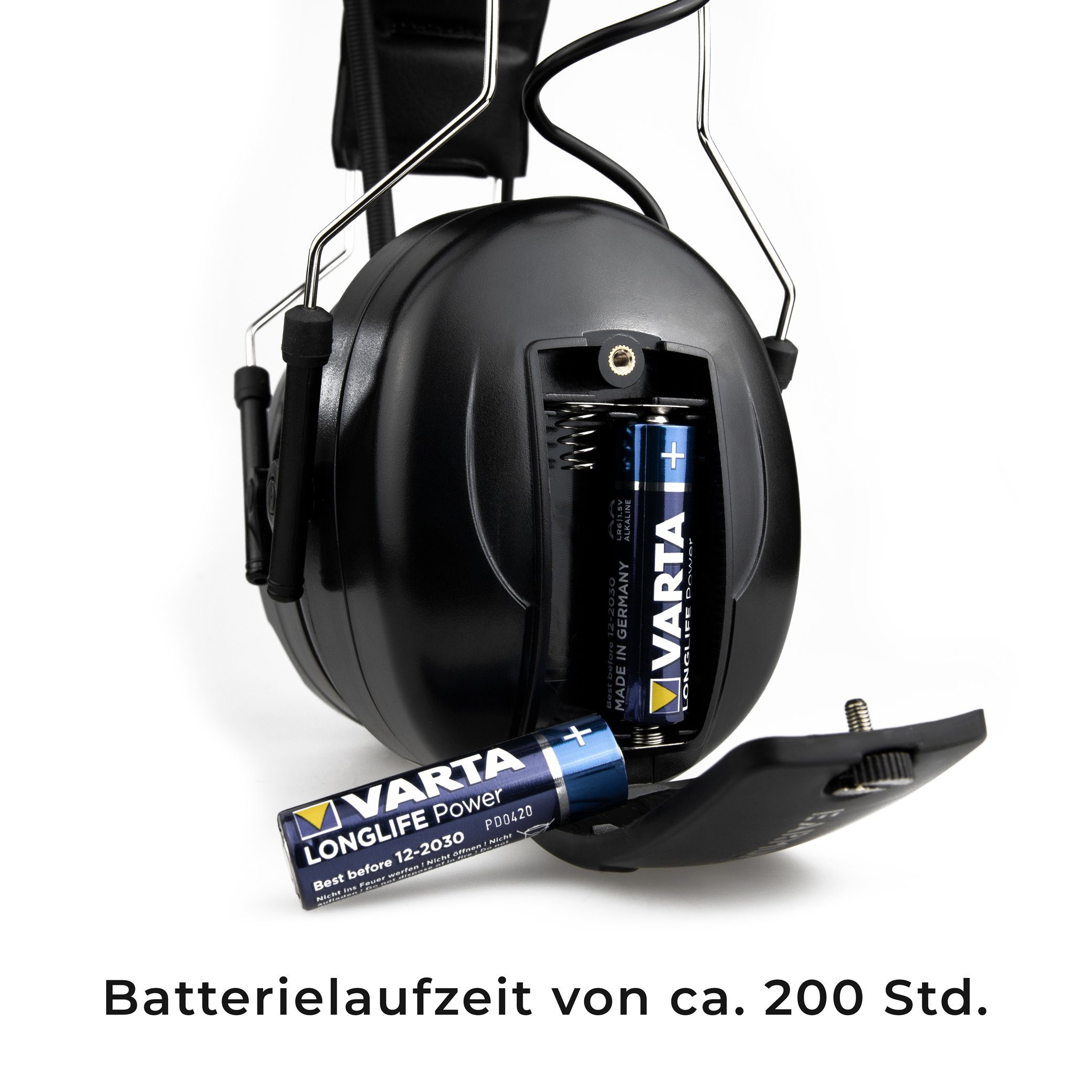 EARMUFF Kapselgehörschutz EARMUFF 31dB AM/FM/AUX - Black