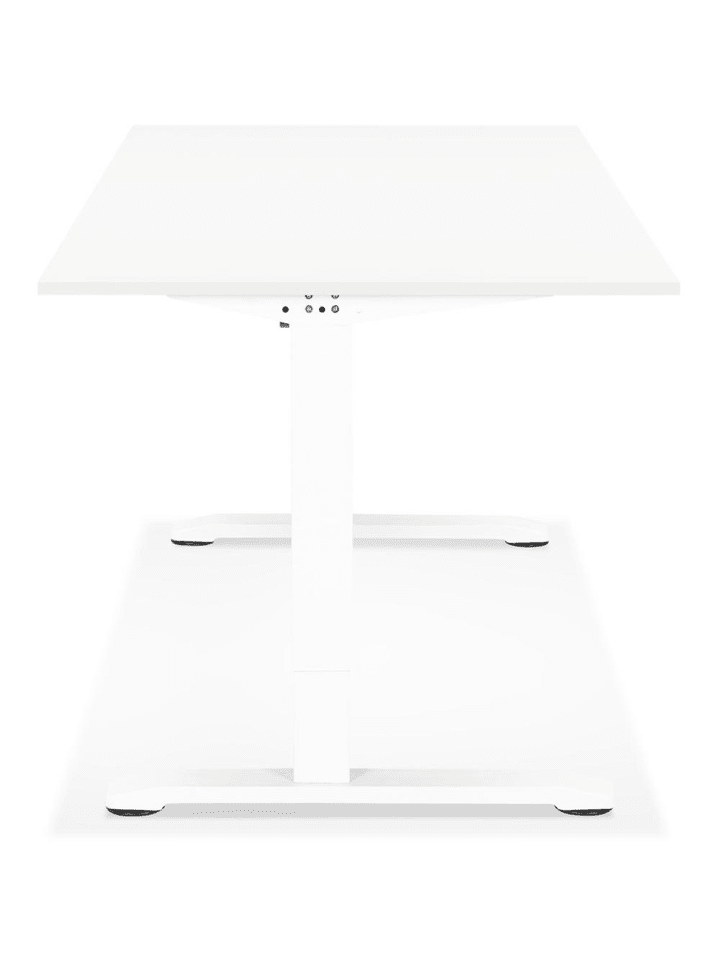 KADIMA DESIGN Schreibtisch höhenverstellbar 160x80 cm, minimalistisch Bürotisch in Weiß günstig kaufen