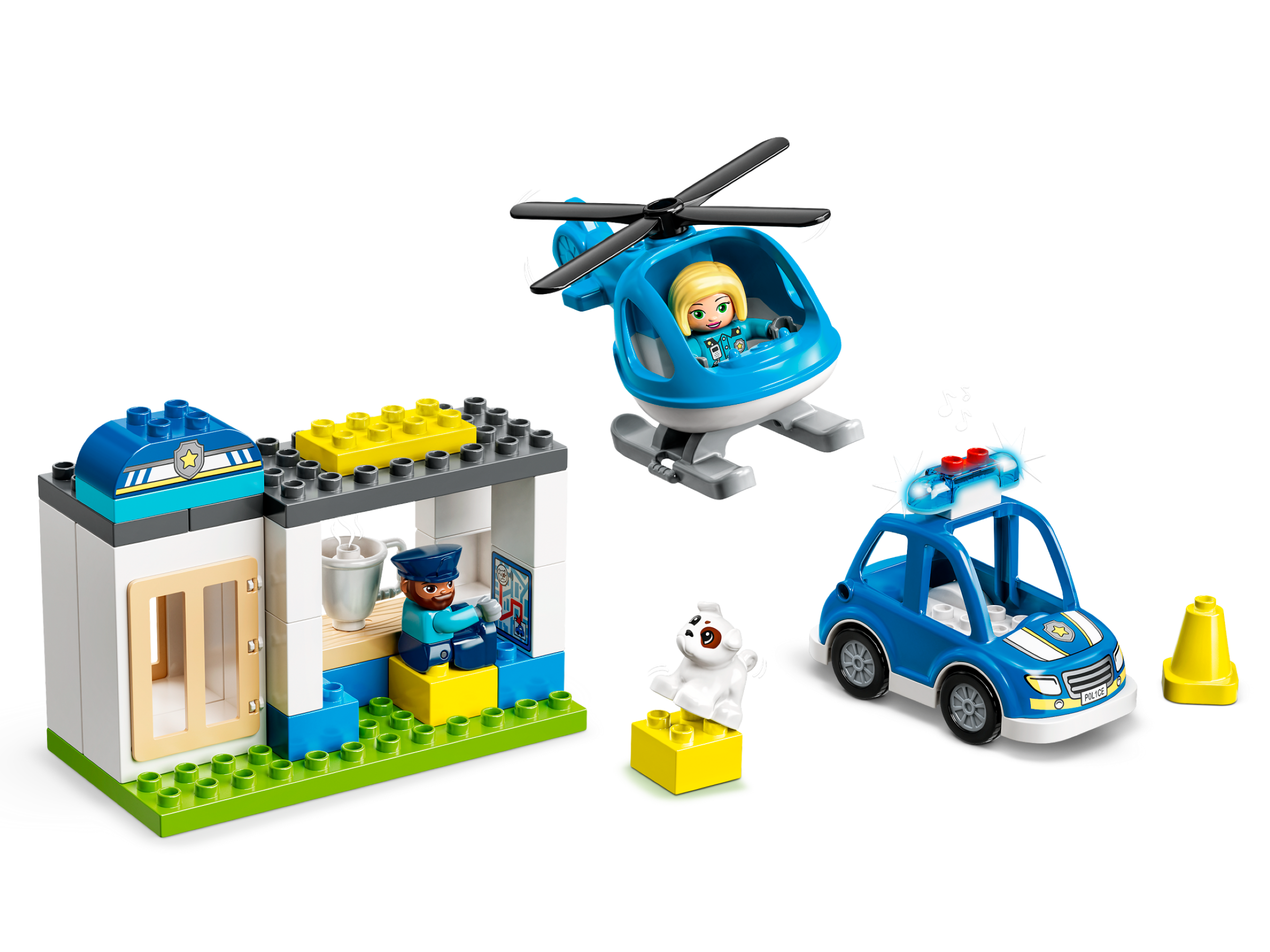 Polizeistation mit Hubschrauber 10959