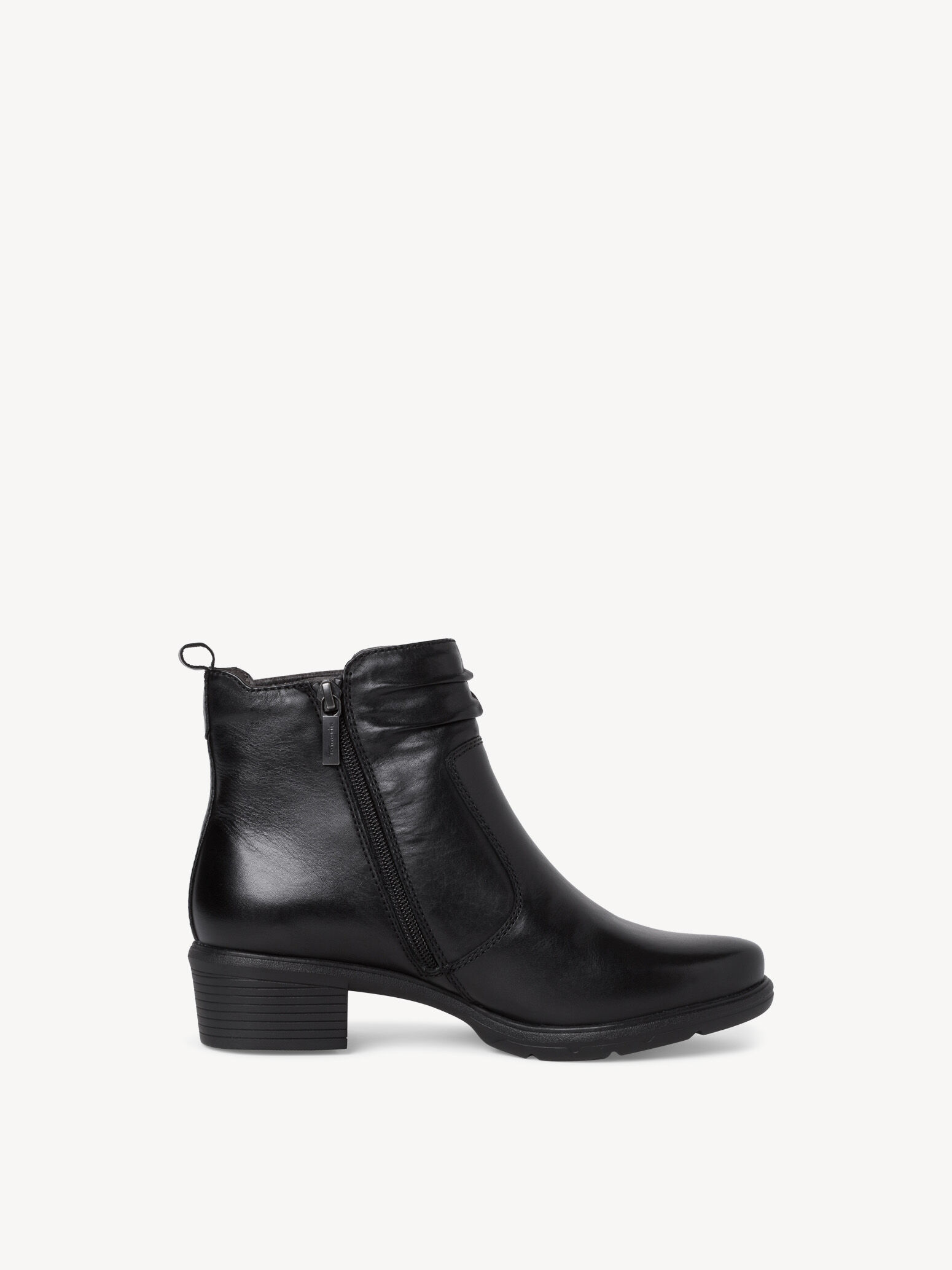 Bottine Chelsea en cuir - noir