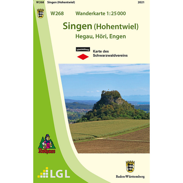 SINGEN (HOHENTWIEL) 1:25 000 WANDERKARTE - Wanderkarte