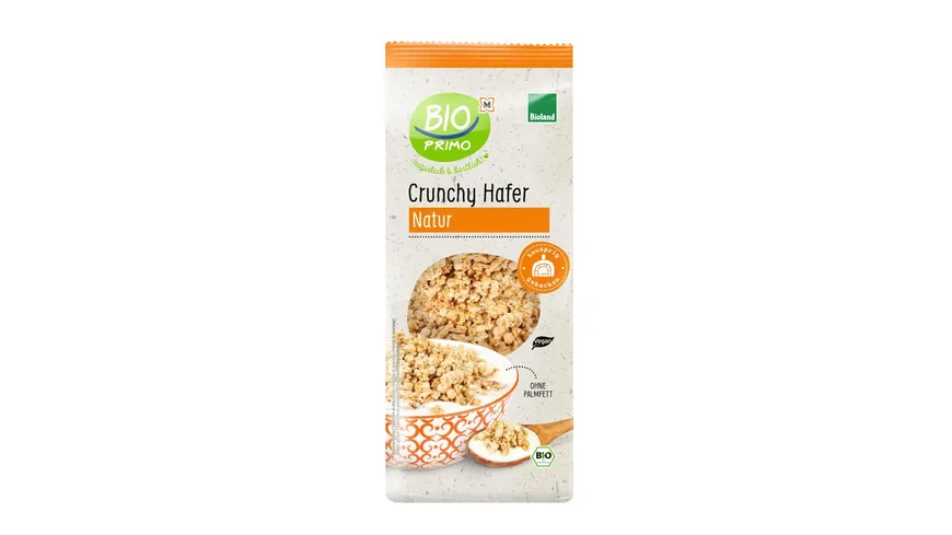 BIO PRIMO Bioland-Crunchy Hafer Natur 500 g
