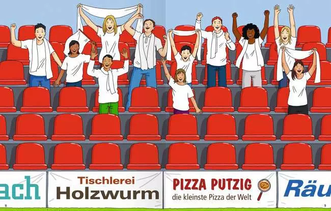 Mein Ausmalstickerbuch: Fußball