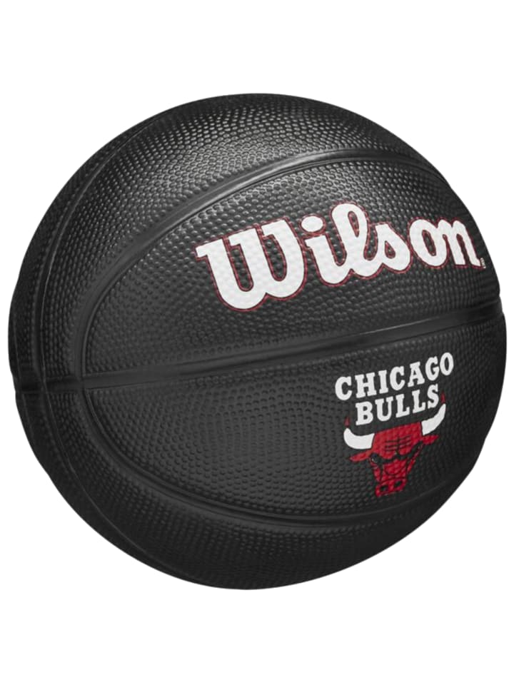 Wilson Wilson Team Tribute Chicago Bulls Mini Ball in Schwarz günstig kaufen 3
