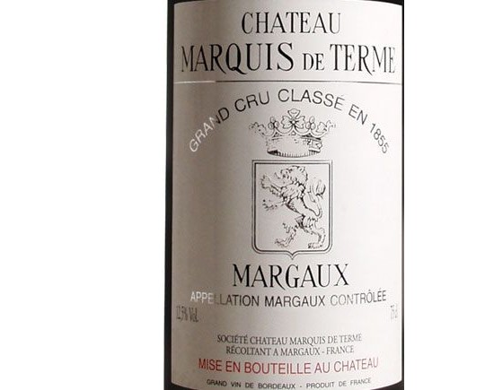 Château Marquis de Terme 2001 Bordeaux Margaux