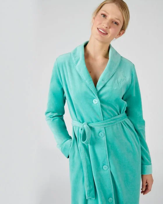Robe de chambre maille velours