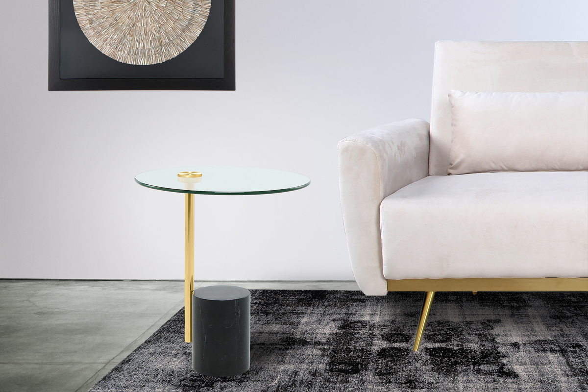 Kayoom Beistelltisch Rosario 525 Gold / Schwarz