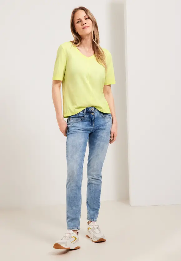 CECIL T-Shirt in Washed Optik