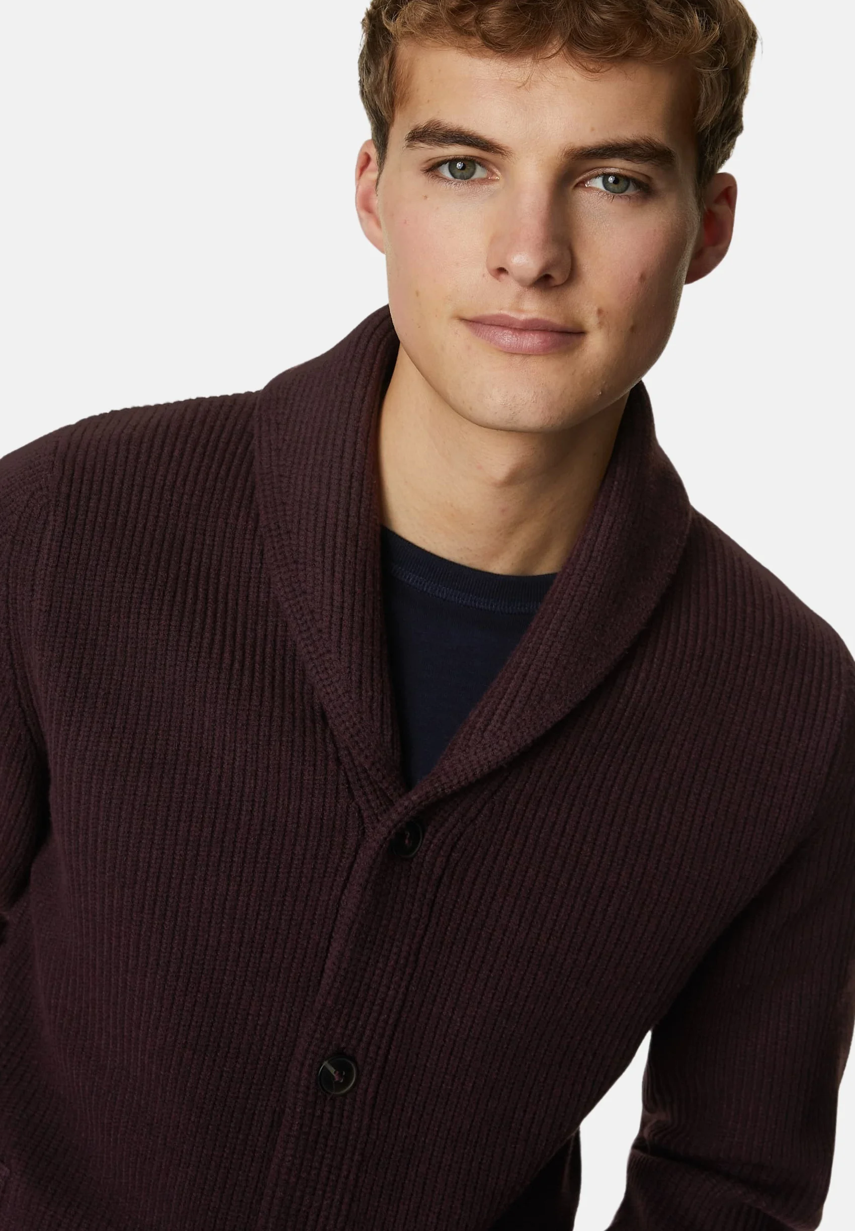 Marks & Spencer CUELLO CHAL TEXTURIZADO - Cárdigan