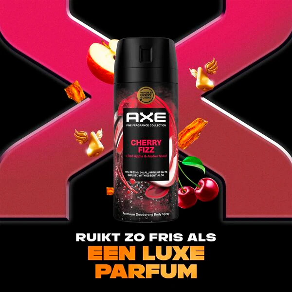 Axe Fine Fragrance Cherry Fizz testápoló spray 150ml