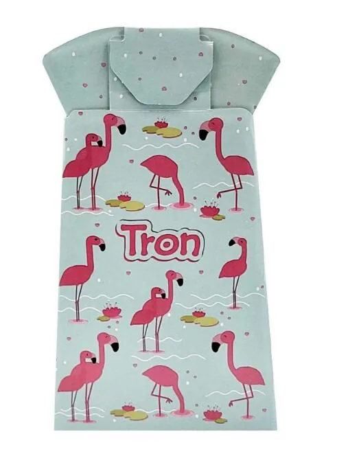 Tron Flamingo Βιοδιασπώμενο γιογιό μιας χρήσης, μέντας με φλαμίνγκο.