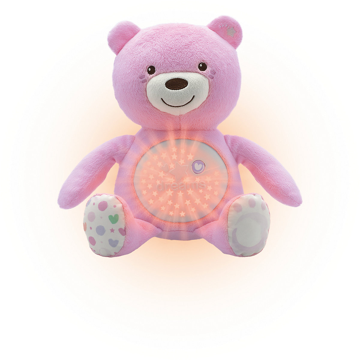 Nachtlicht mit Musik Baby Bär, rosa